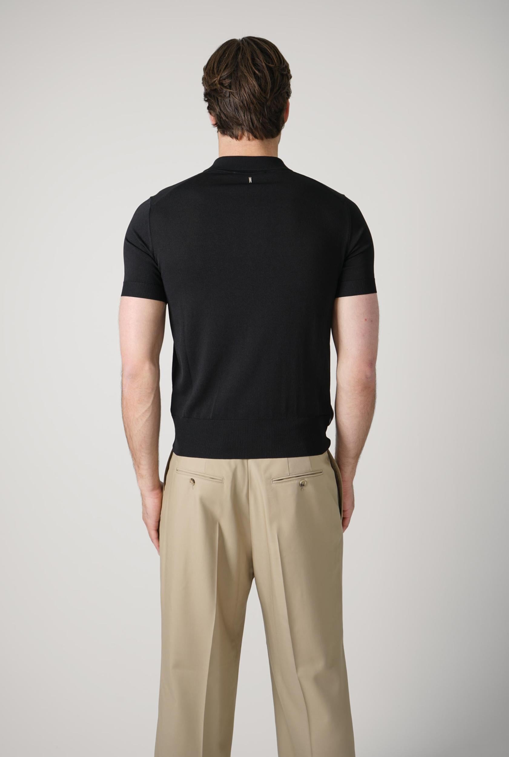 Ami Paris Polo T-Shirt Black