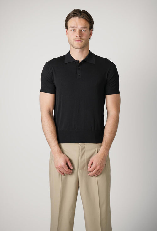 Ami Paris Polo T-Shirt Black