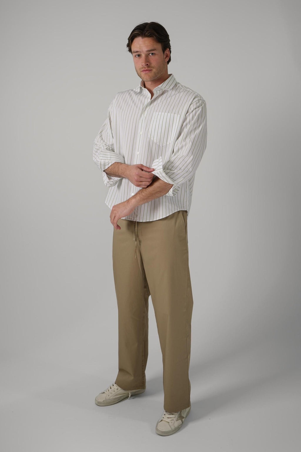 Ami Paris Shirt White/Matcha
