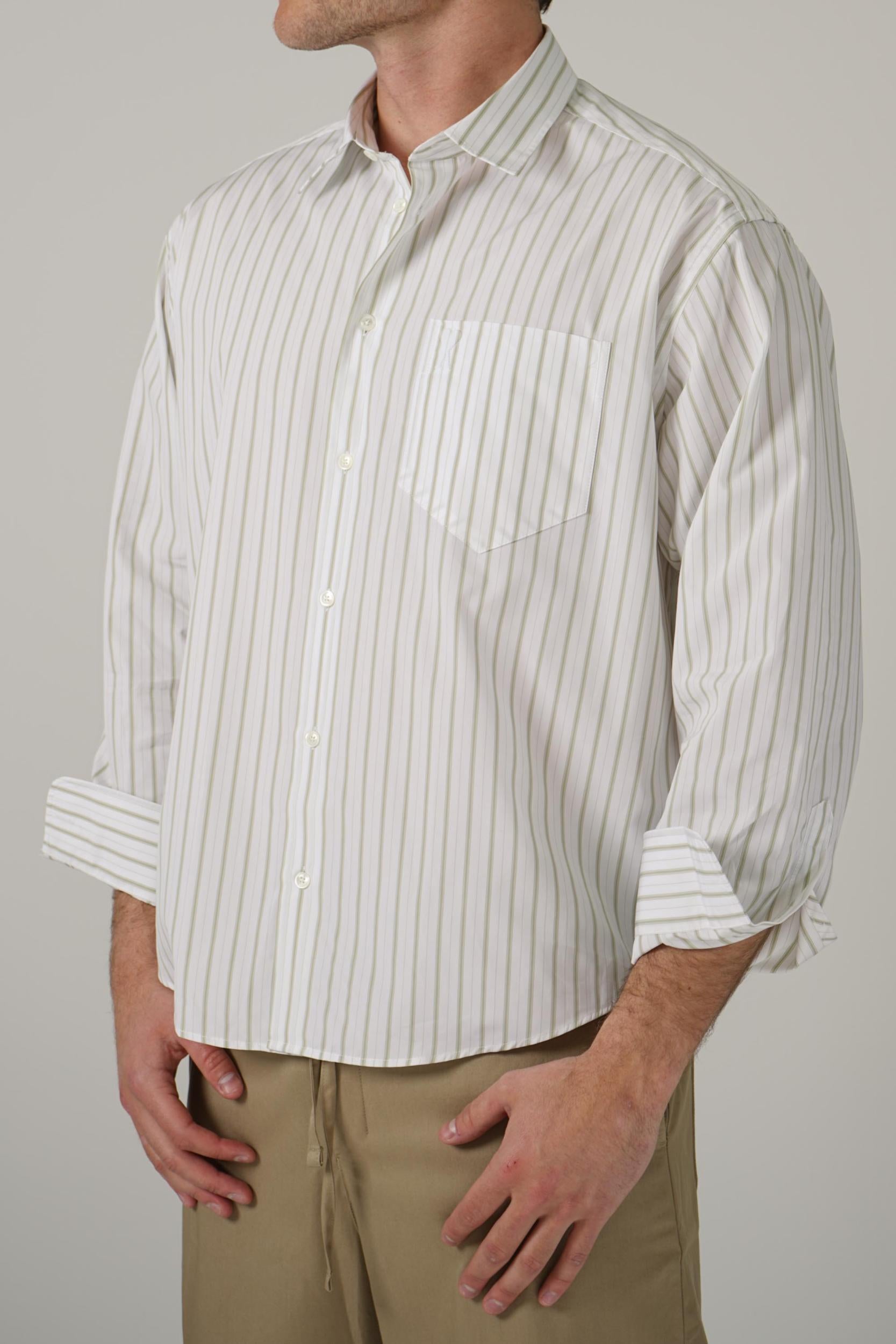 Ami Paris Shirt White/Matcha