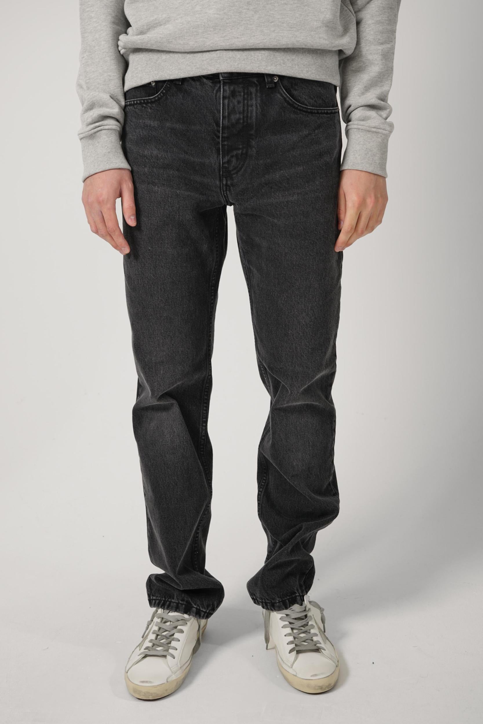 Ami Paris Straight Leg Jeans Black