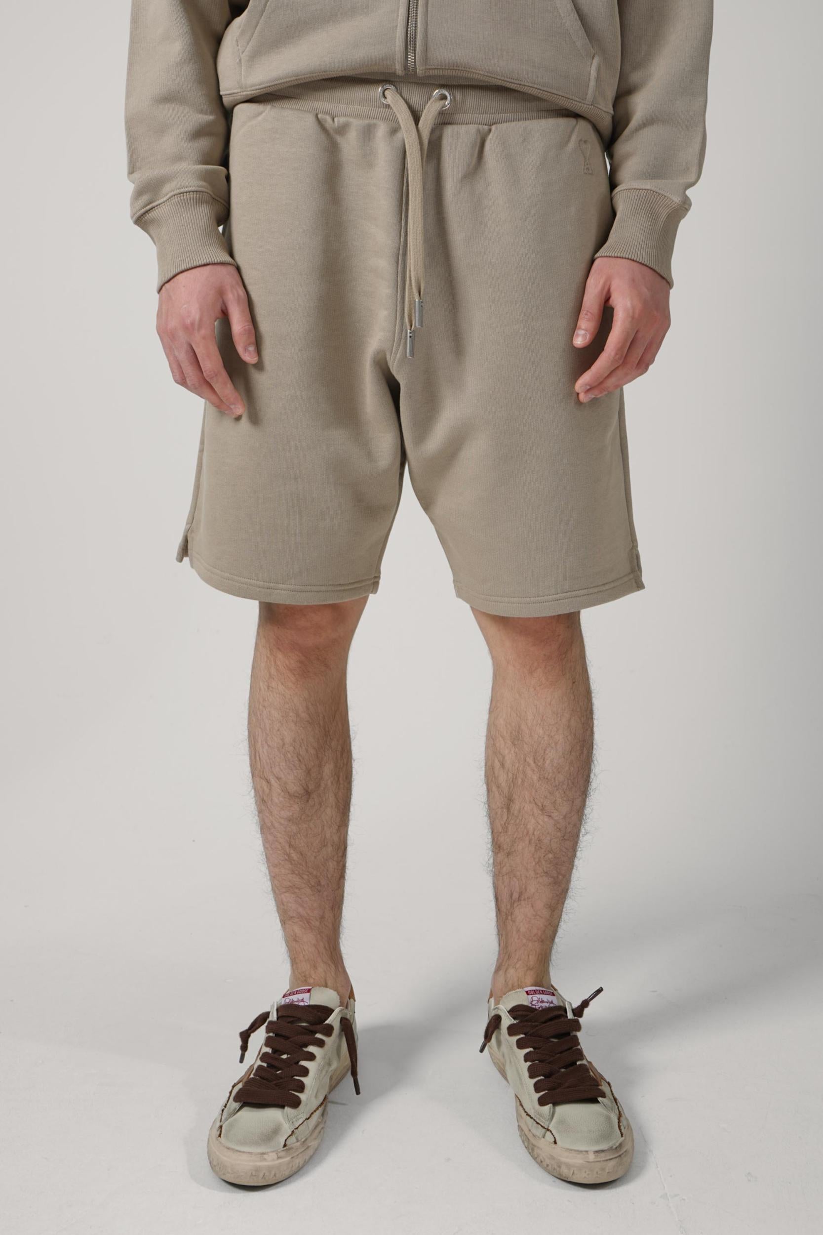 Ami Paris Sweat Shorts Taupe