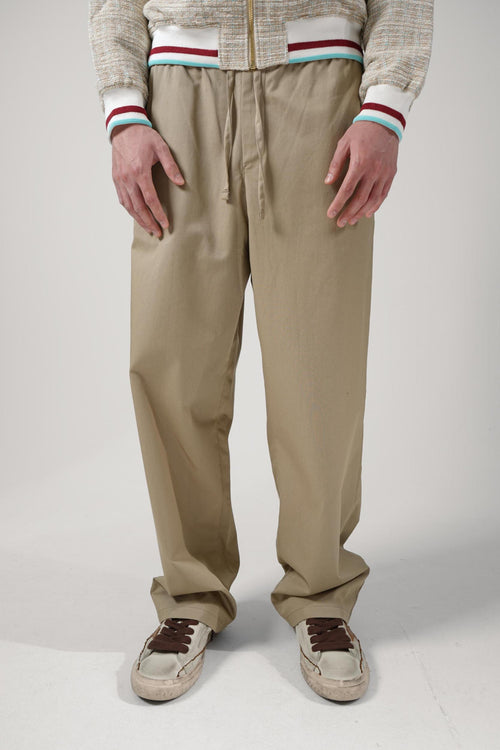Ami Paris Trousers Beige
