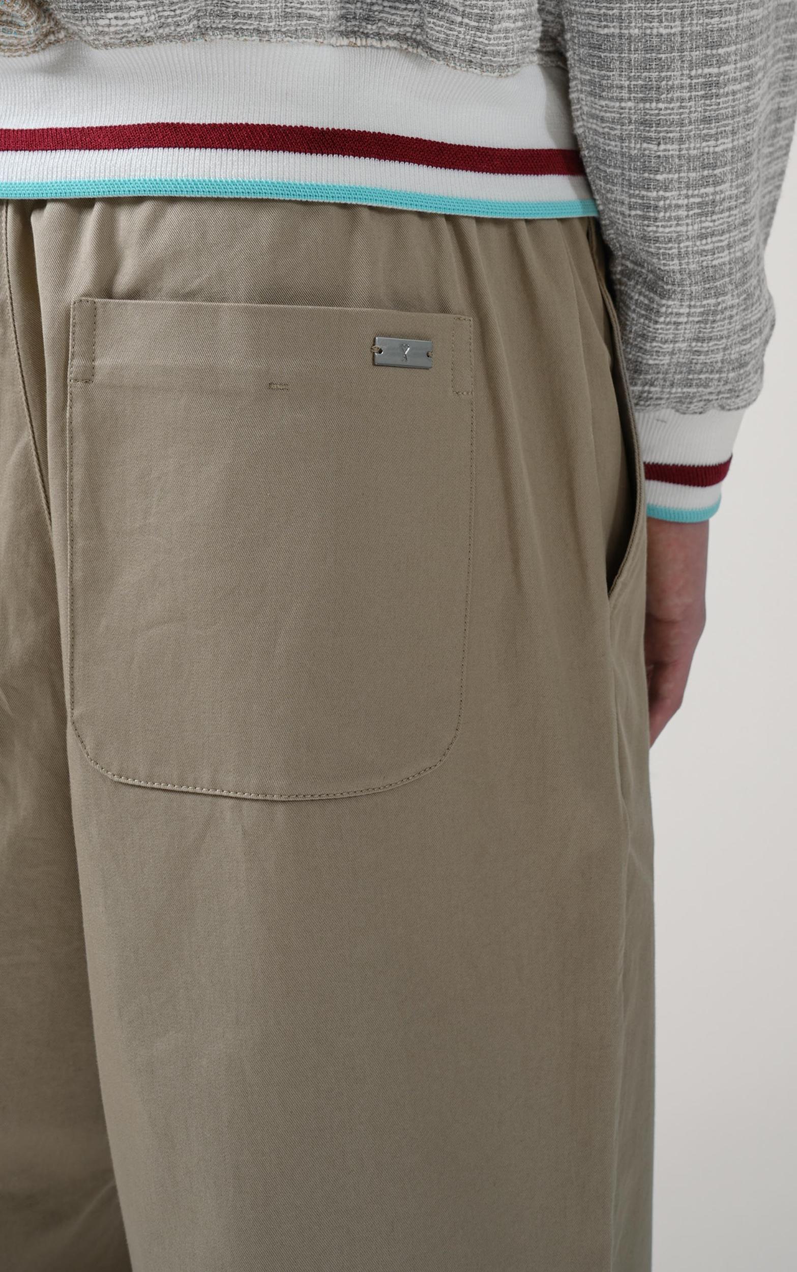 Ami Paris Trousers Beige