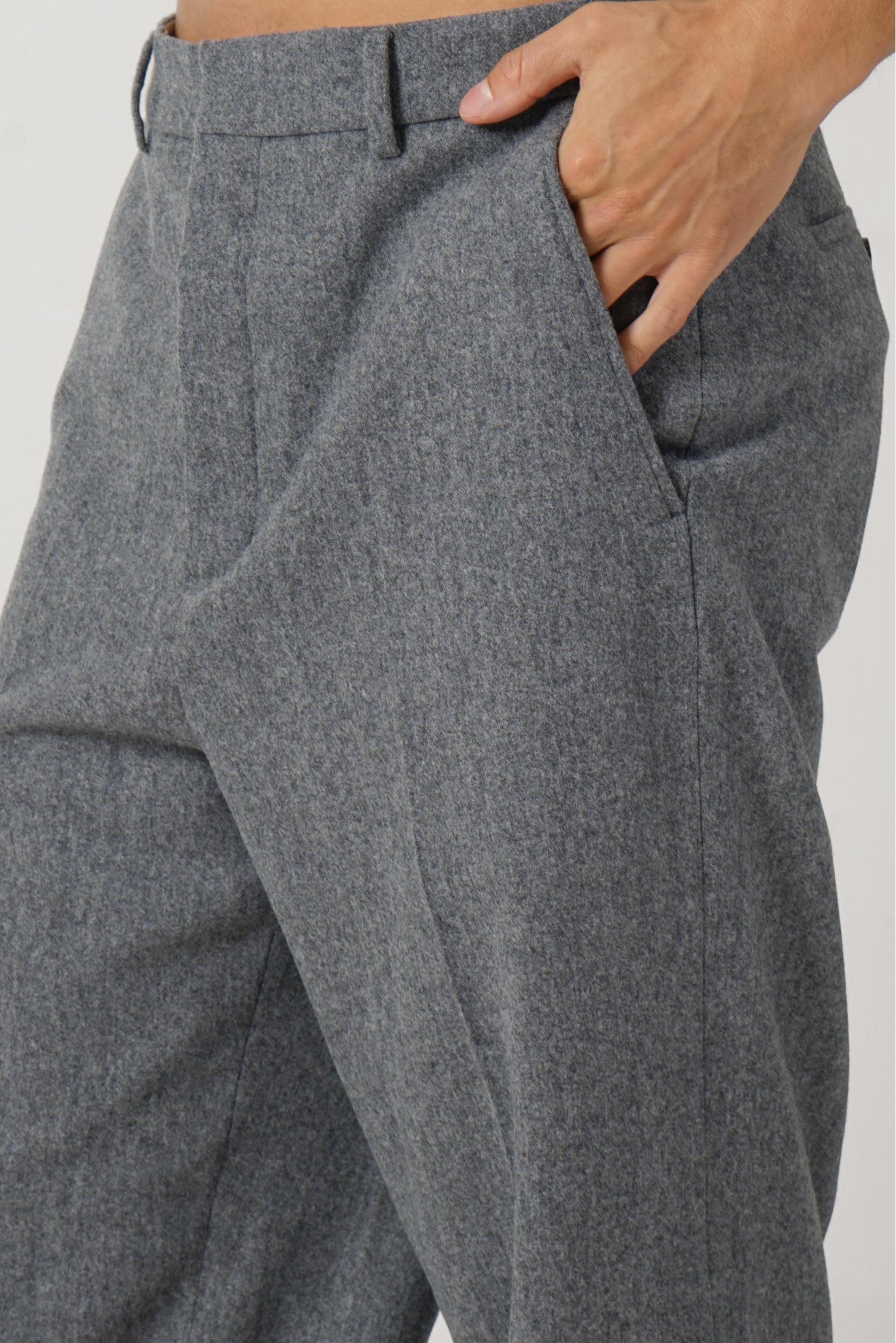 Ami Paris Wool Trousers Grey/Gris