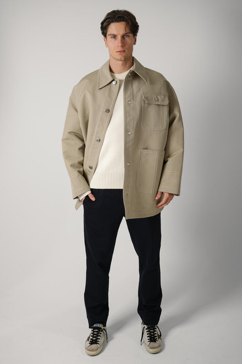 Ami Paris Worker Jacket Beige