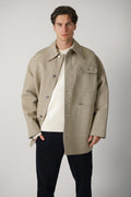 Ami Paris Worker Jacket Beige