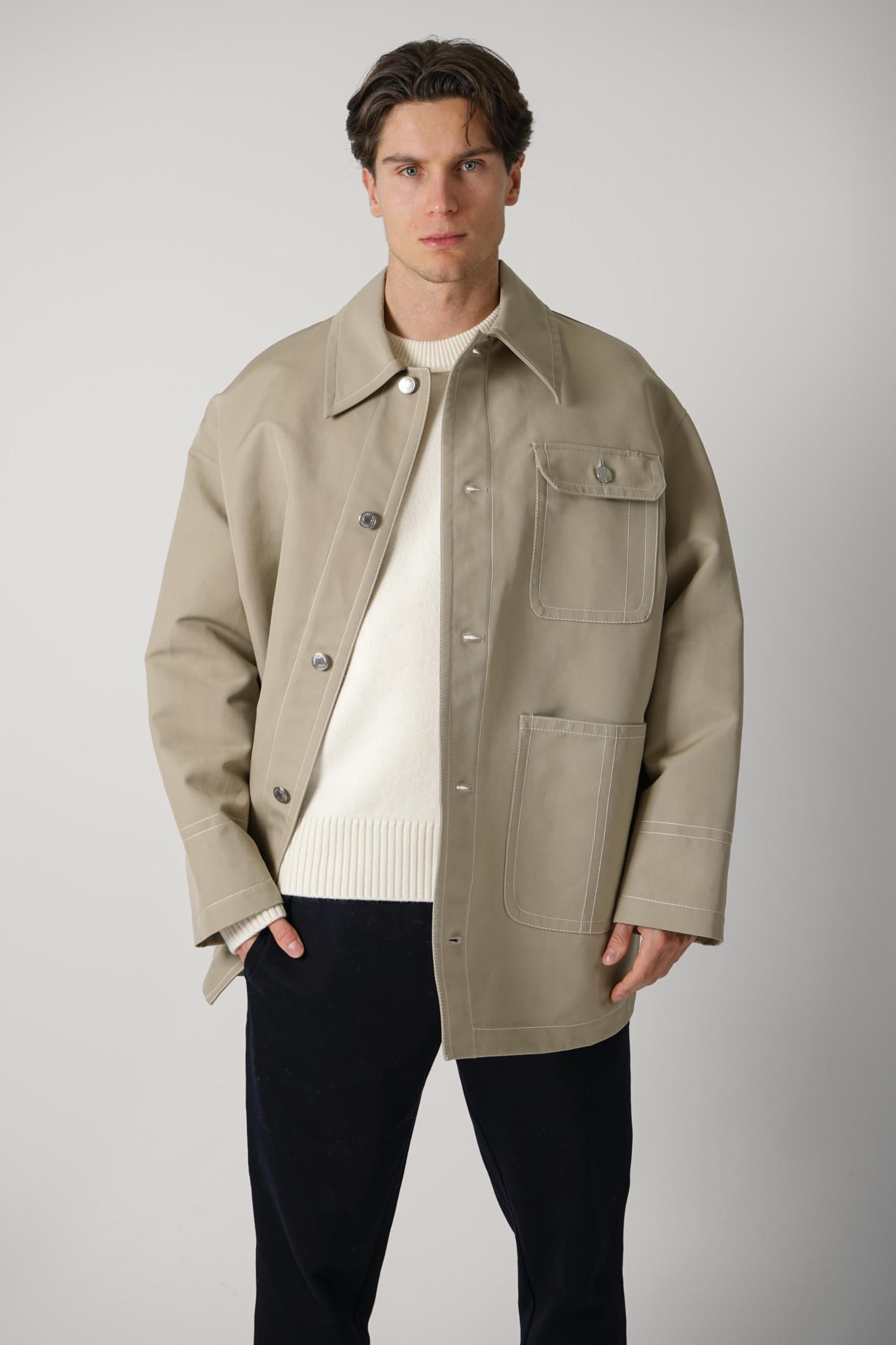 Ami Paris Worker Jacket Beige