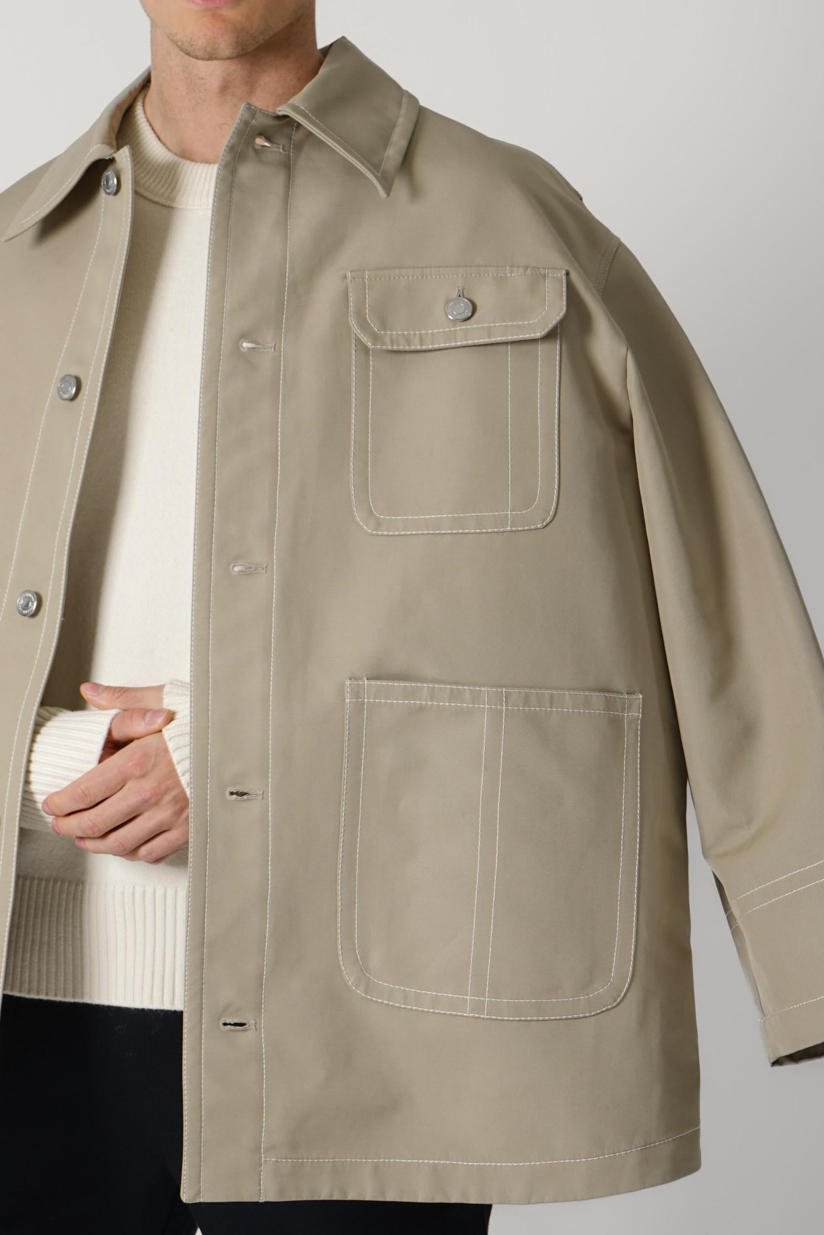 Ami Paris Worker Jacket Beige