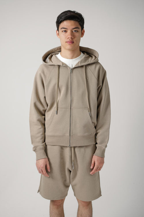 Ami Paris Zip-Up Vest Brown