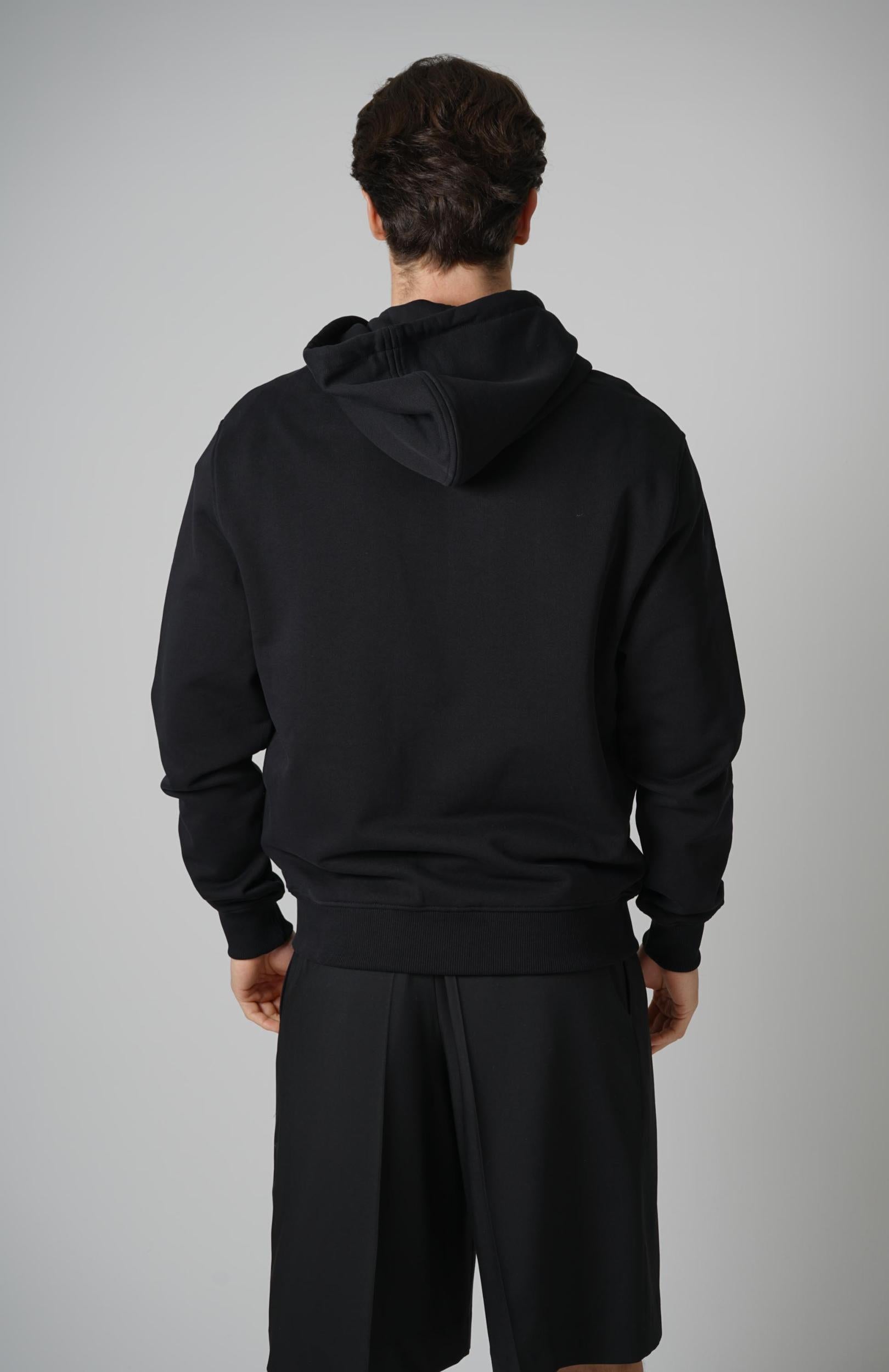 Ami Paris Zipped Hoodie Black