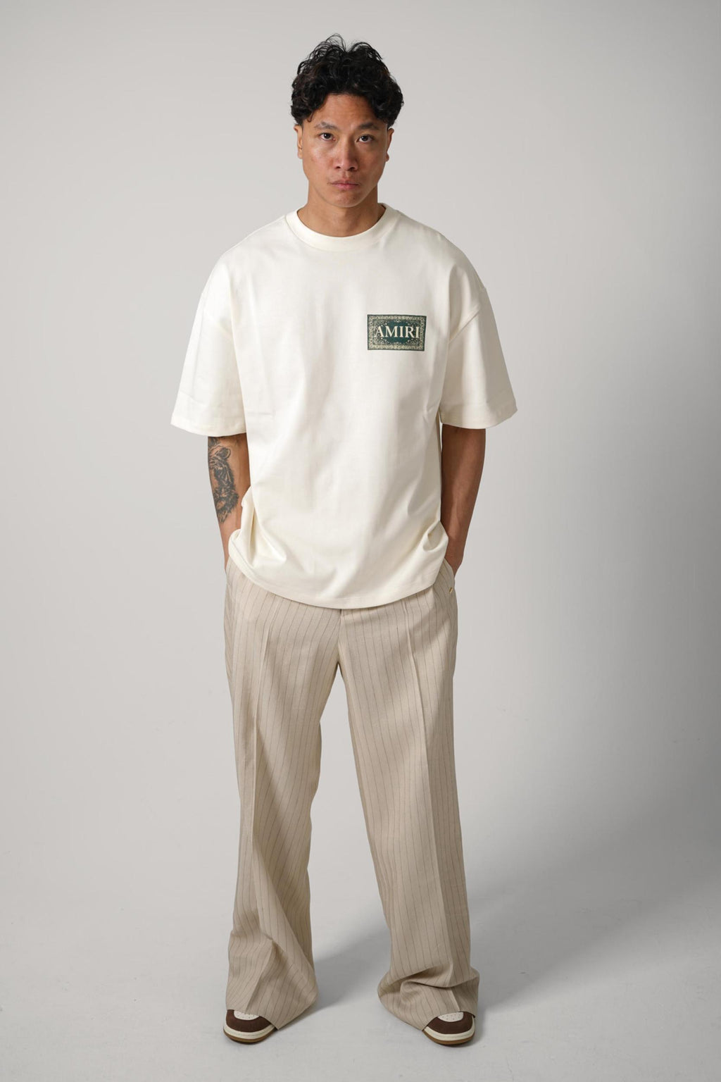 Amiri Bandana Os Tee Ivory