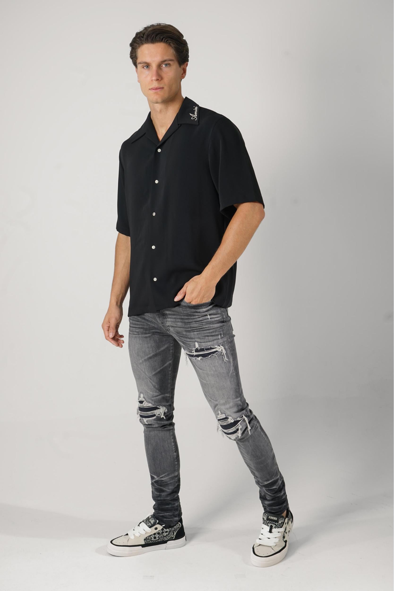 Amiri Camp Shirt Black