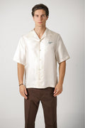 Amiri Hotel Bowling Shirt Alabaster