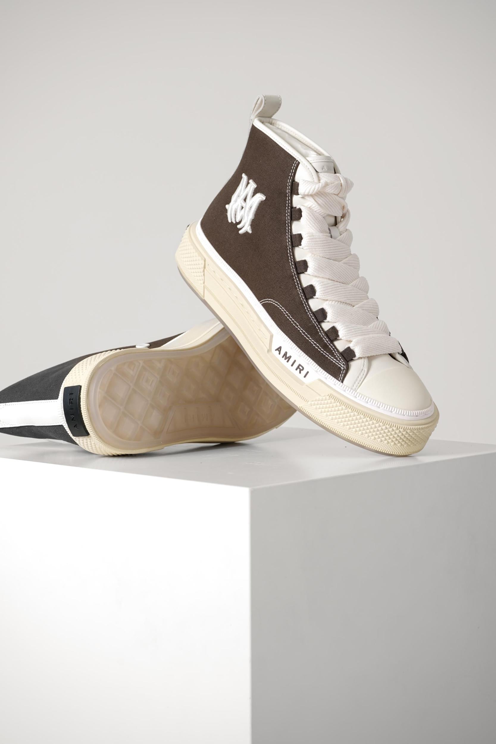 Amiri Ma Court Hi Sneaker Dark Brown