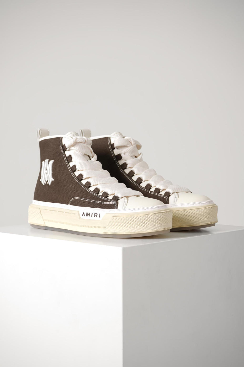 Amiri Ma Court Hi Sneaker Dark Brown