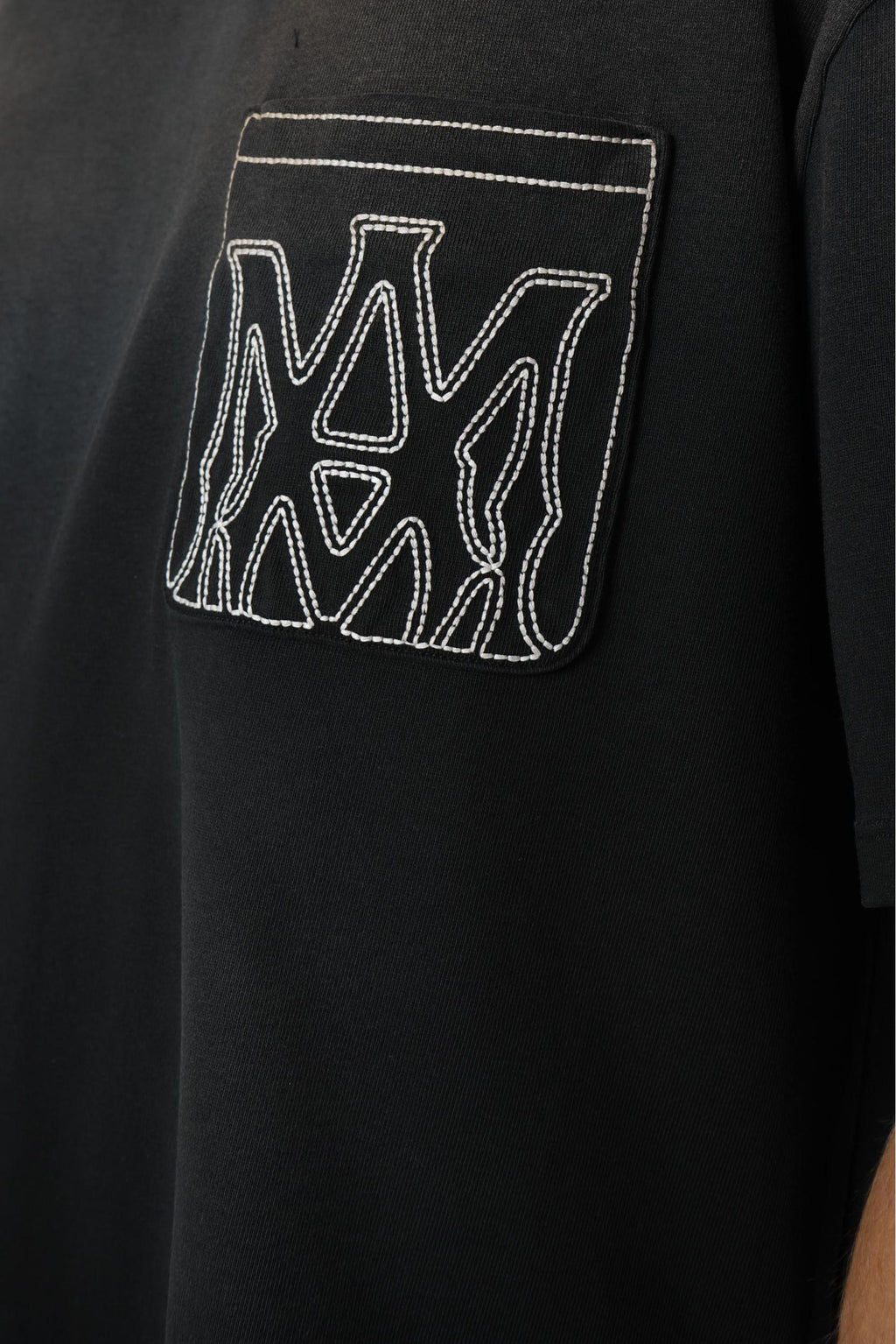 Amiri Ma Outline Oversized Tee Black