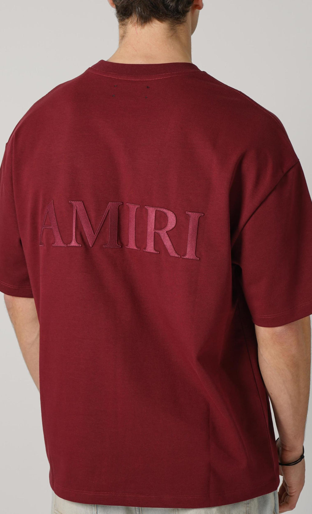 Amiri Oversized T-Shirt Aged Port