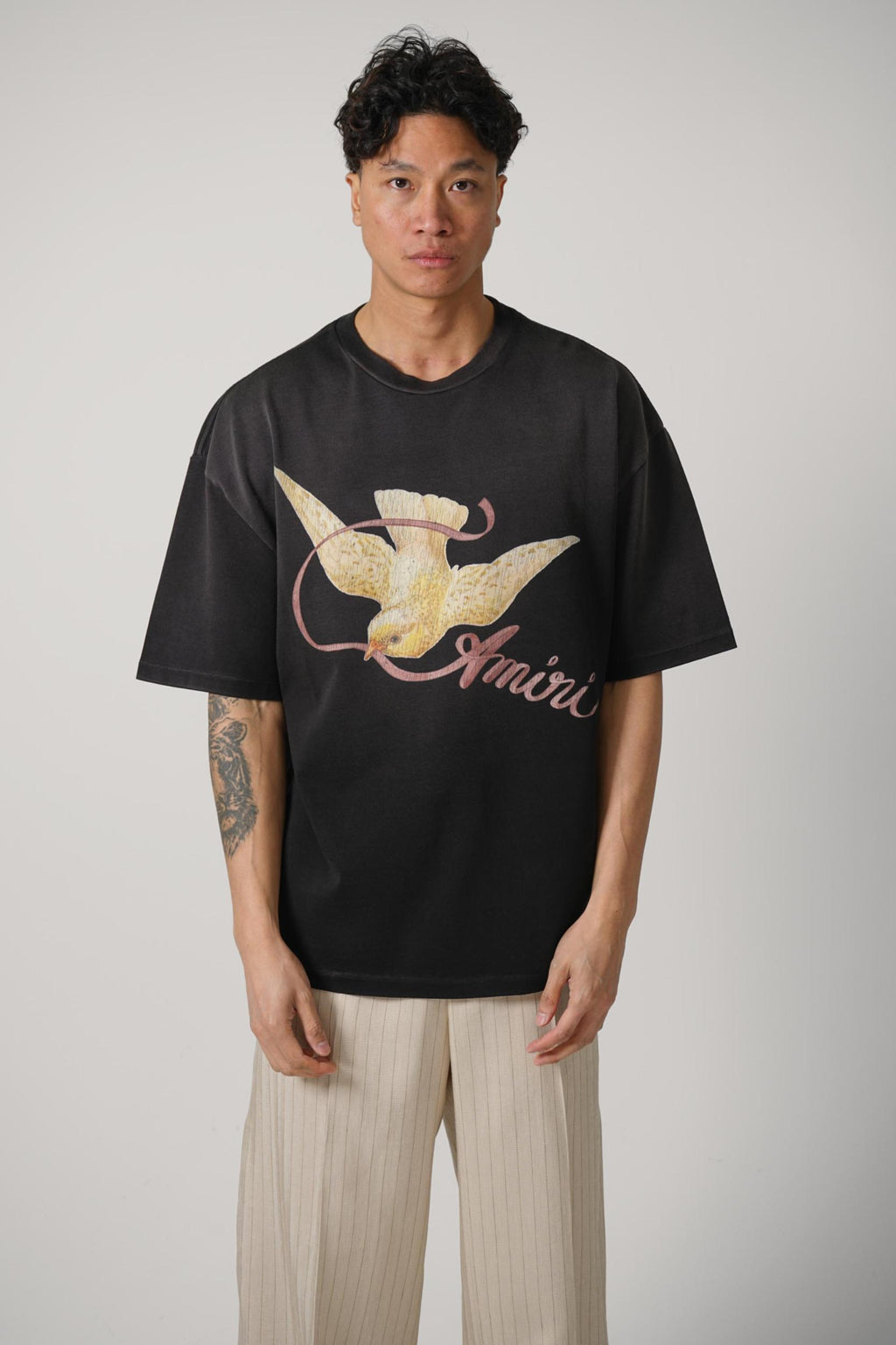 Amiri Ribbon Os Tee Black