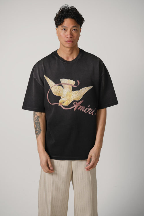 Amiri Ribbon Os Tee Black