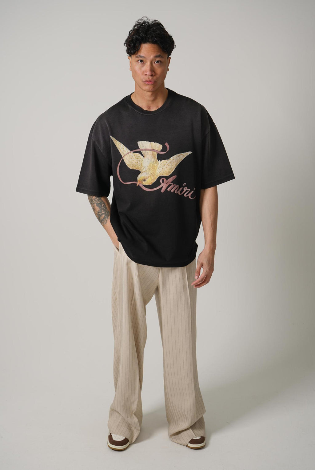 Amiri Ribbon Os Tee Black
