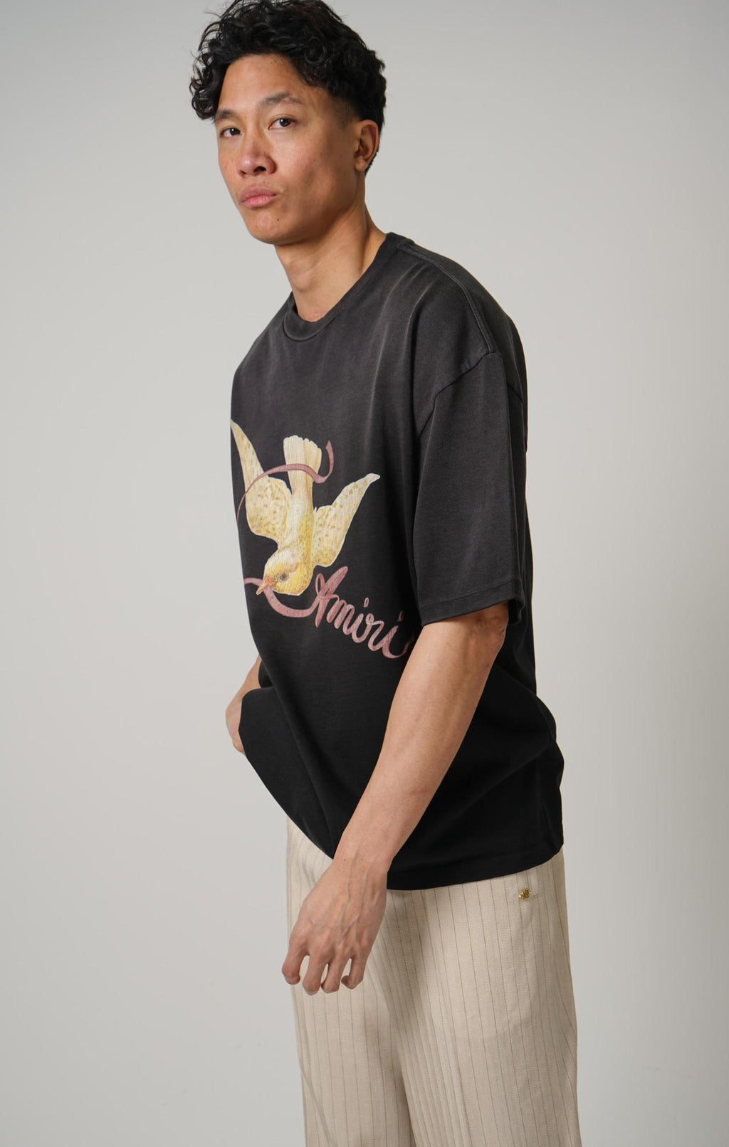 Amiri Ribbon Os Tee Black