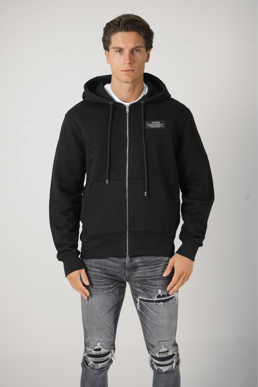Amiri Spirit Zip Hoodie Black