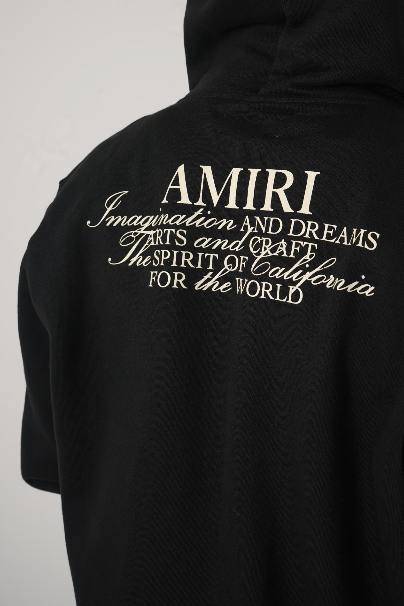 Amiri Spirit Zip Hoodie Black – JURGEN STORE