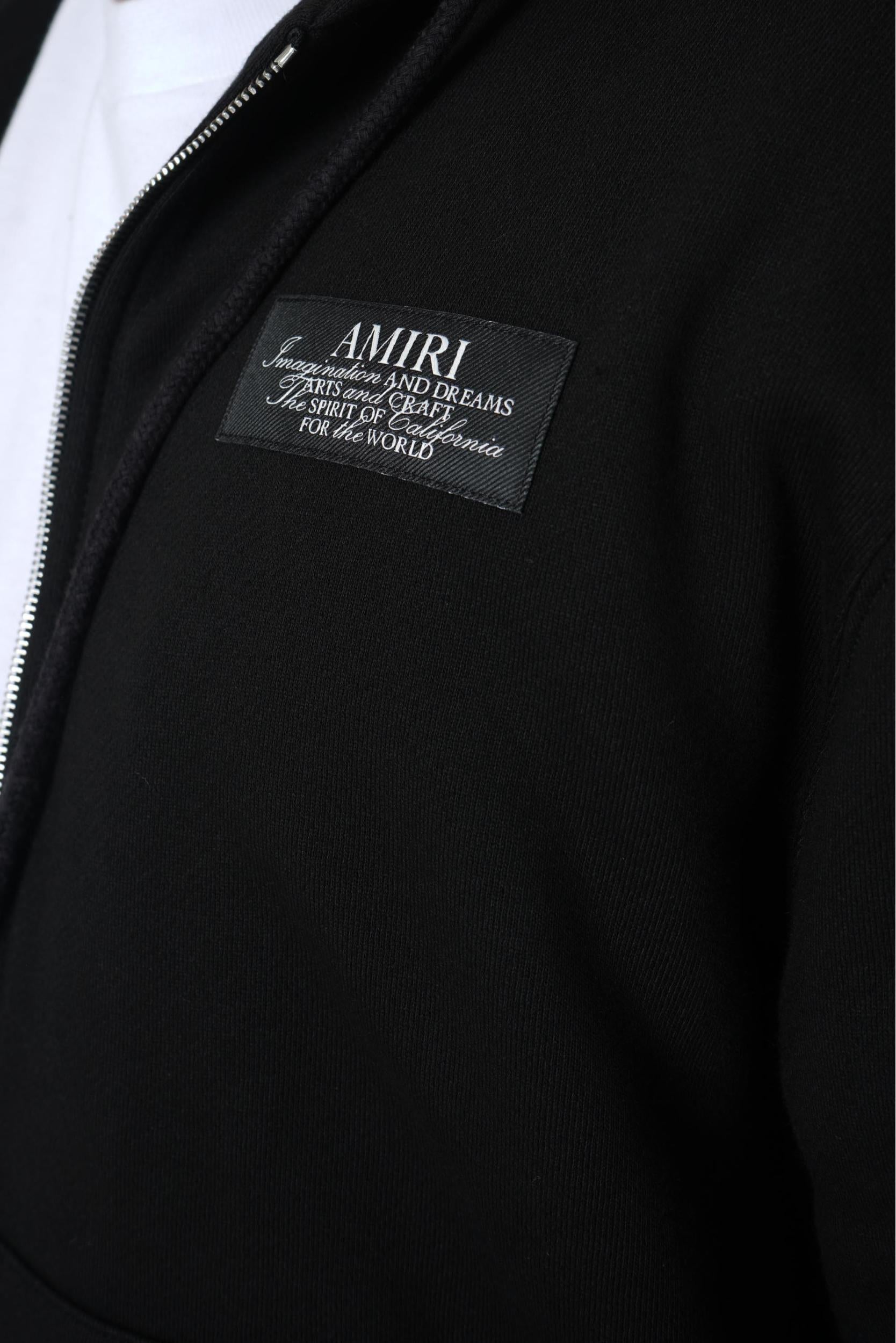 Amiri Spirit Zip Hoodie Black