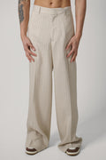 Amiri Striped Tailored Pant Beige
