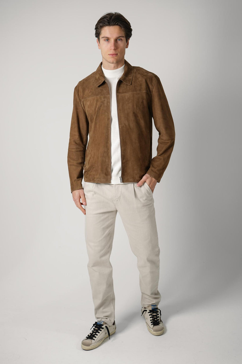 Arma Hardin Suede Jacket Carob Brown