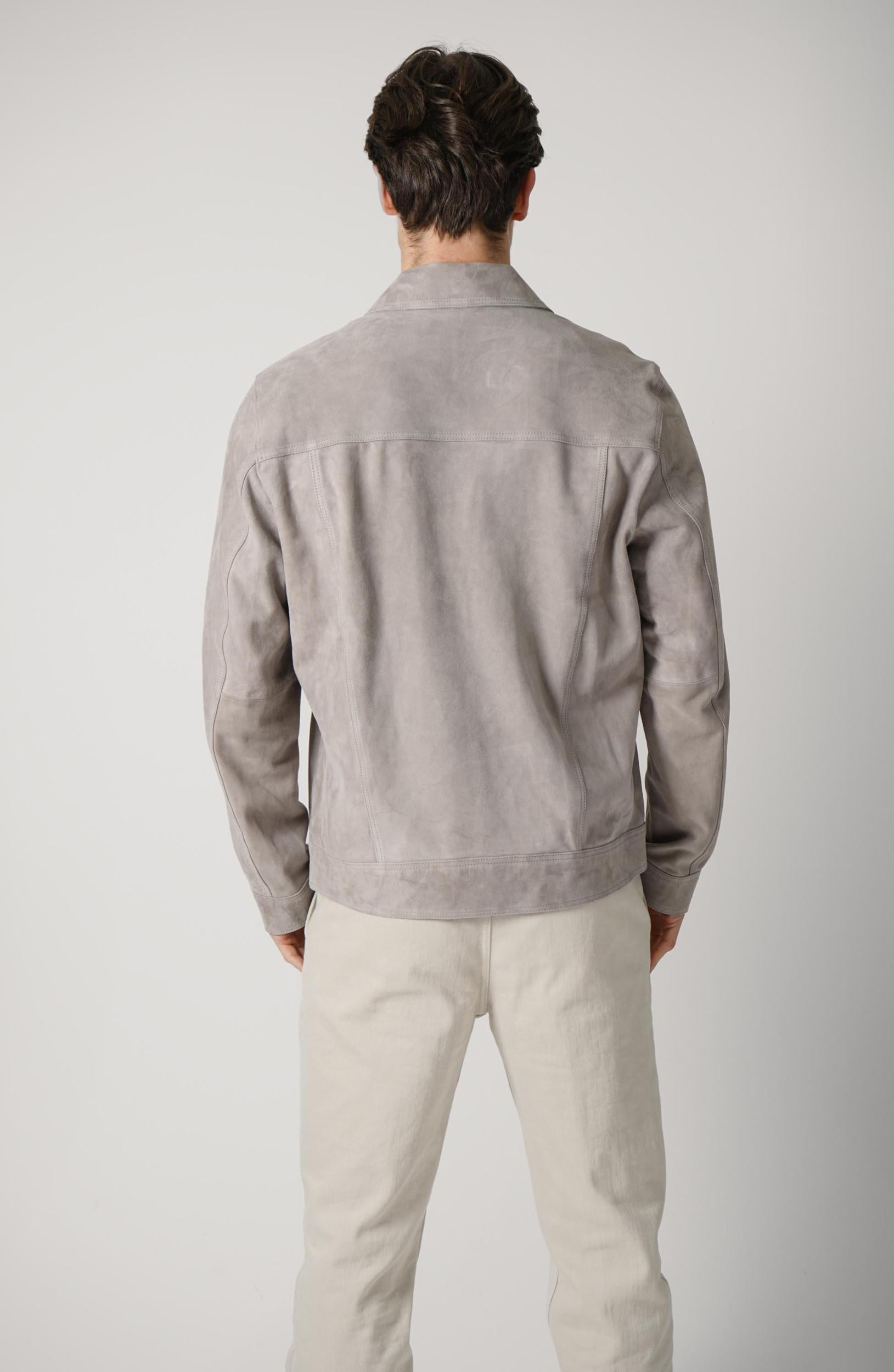 Arma Hardin Suede Jacket Light-Grey