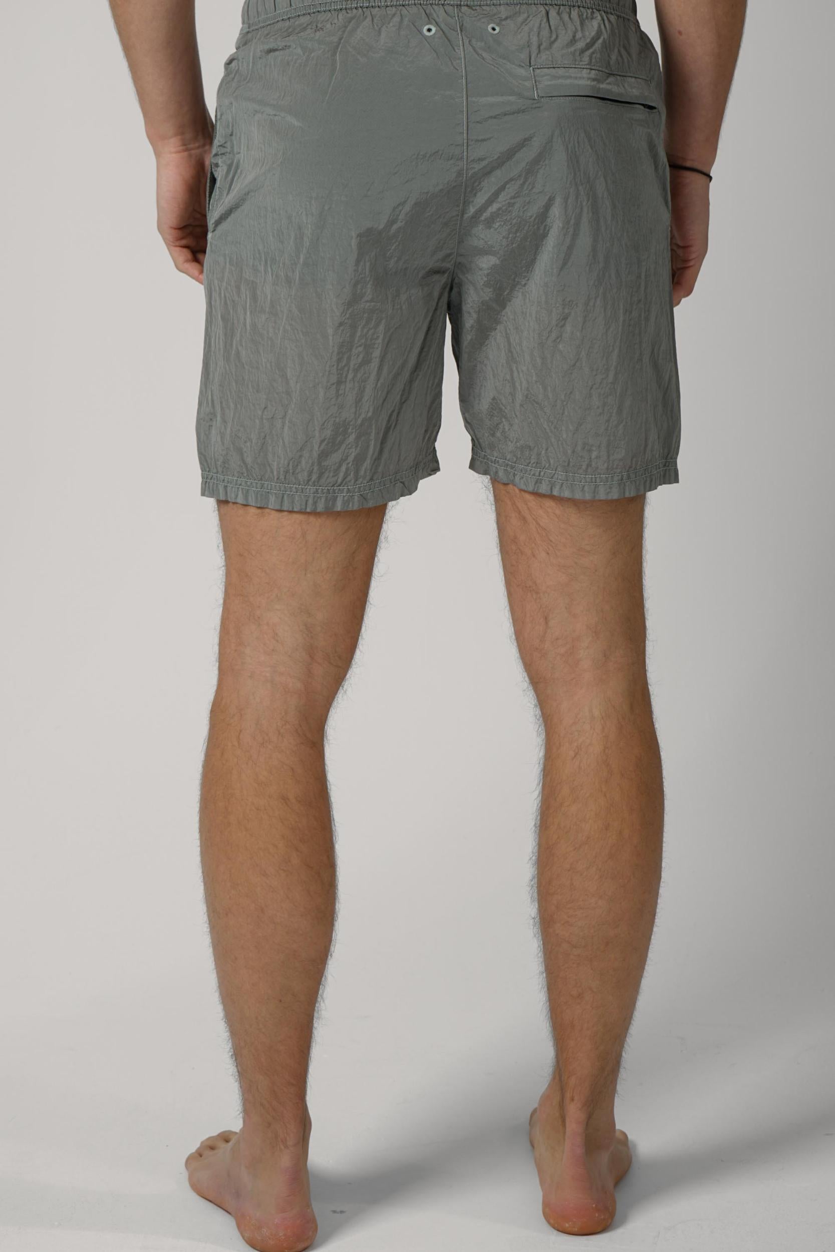 B100004 Stone Island Nylon Swim Short Grey/Green