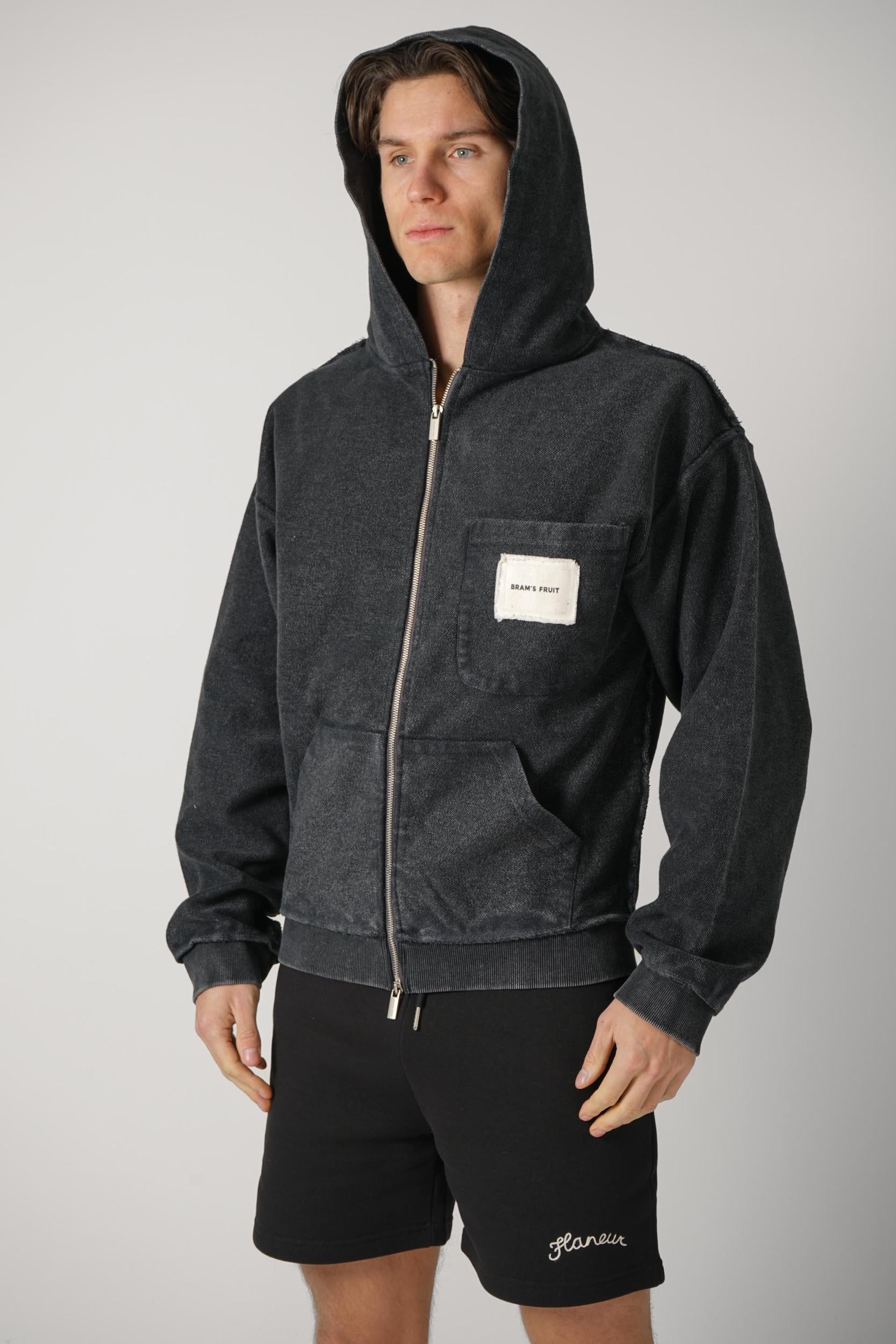 Bram'S Fruit Chest Pocket Zipper Hoodie