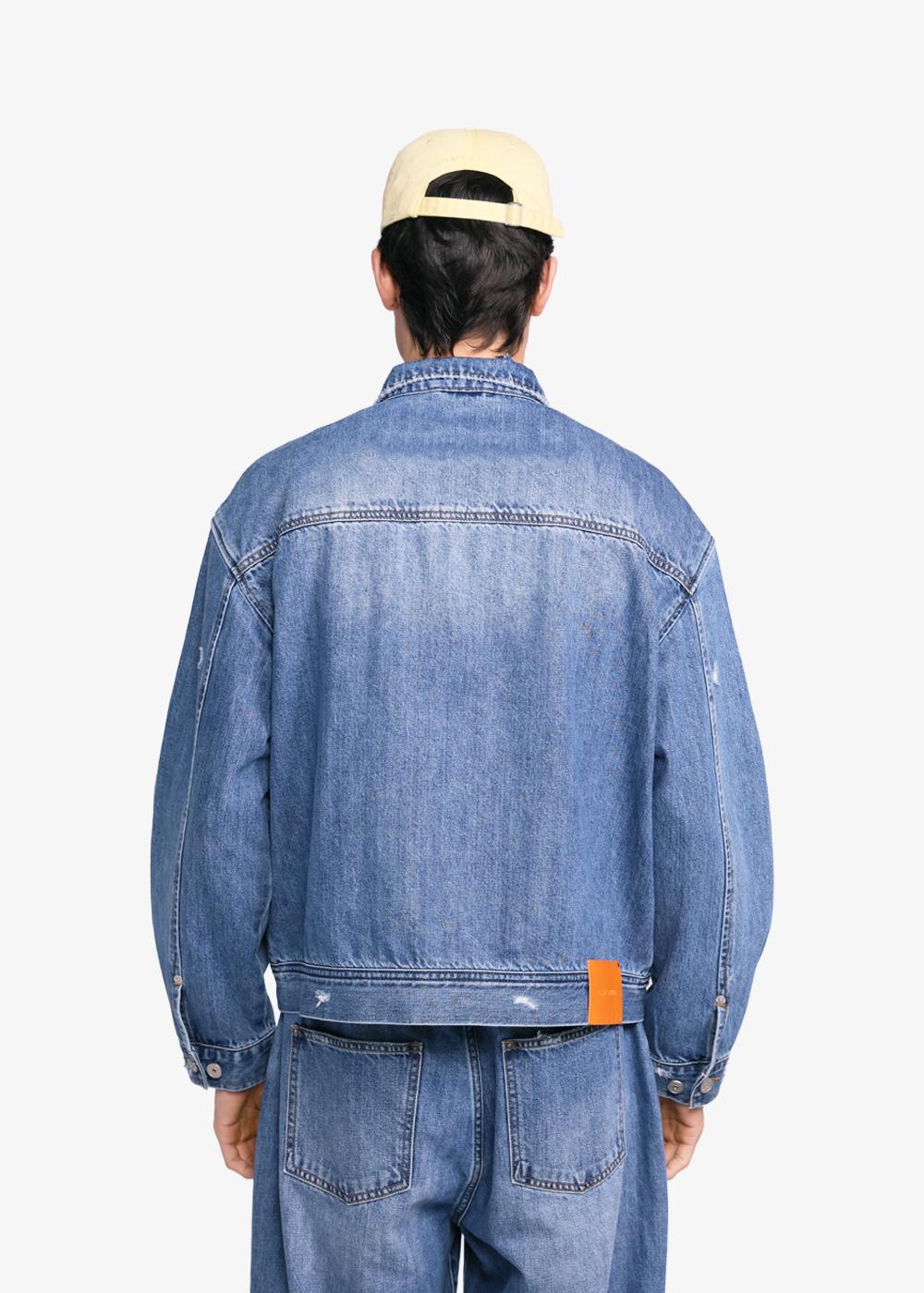 Bram'S Fruit Denim Jacket Light Blue