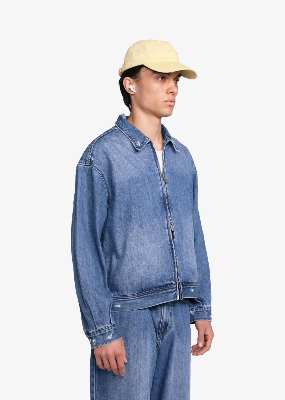 Bram'S Fruit Denim Jacket Light Blue