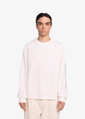Bram'S Fruit Distressed Script Logo Longsleeve White