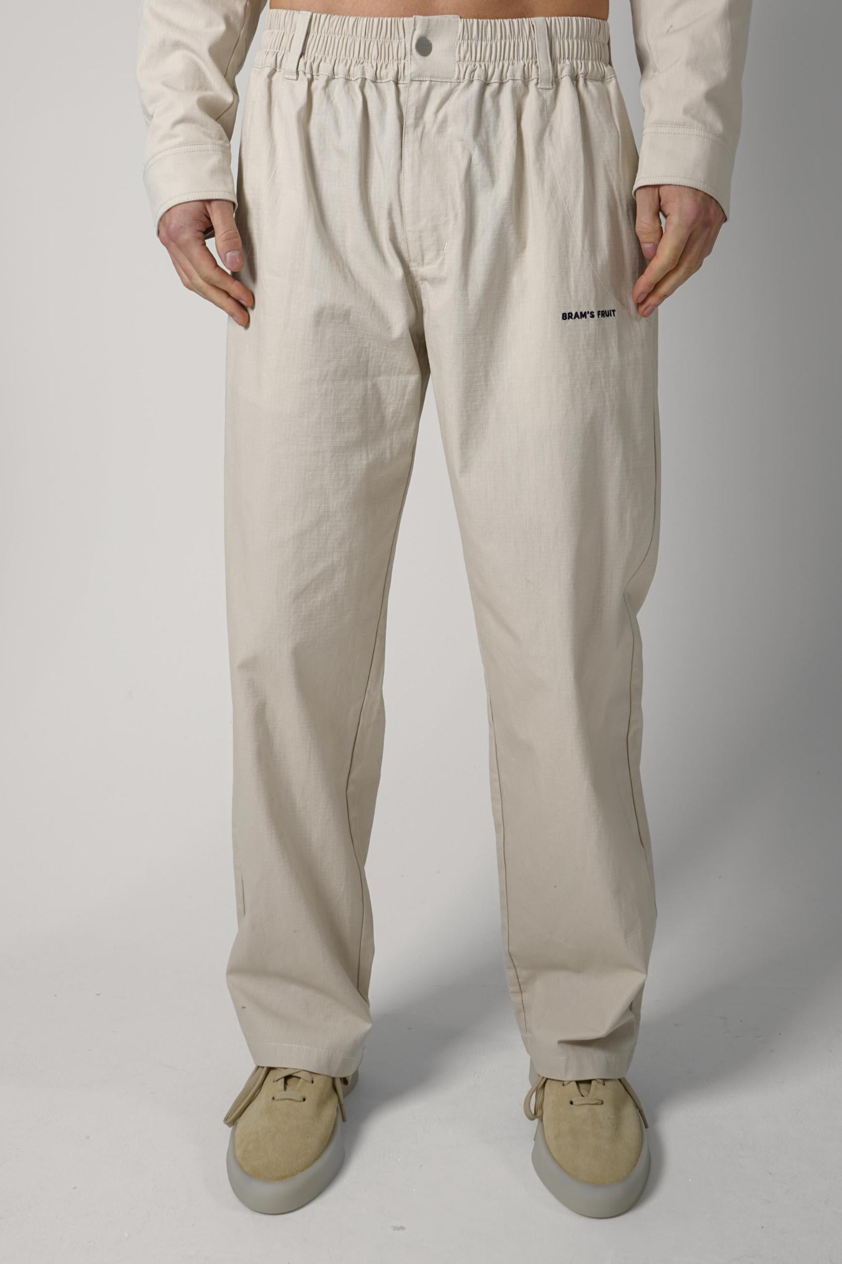 Bram'S Fruit Ripstop Text Logo Pants Off White