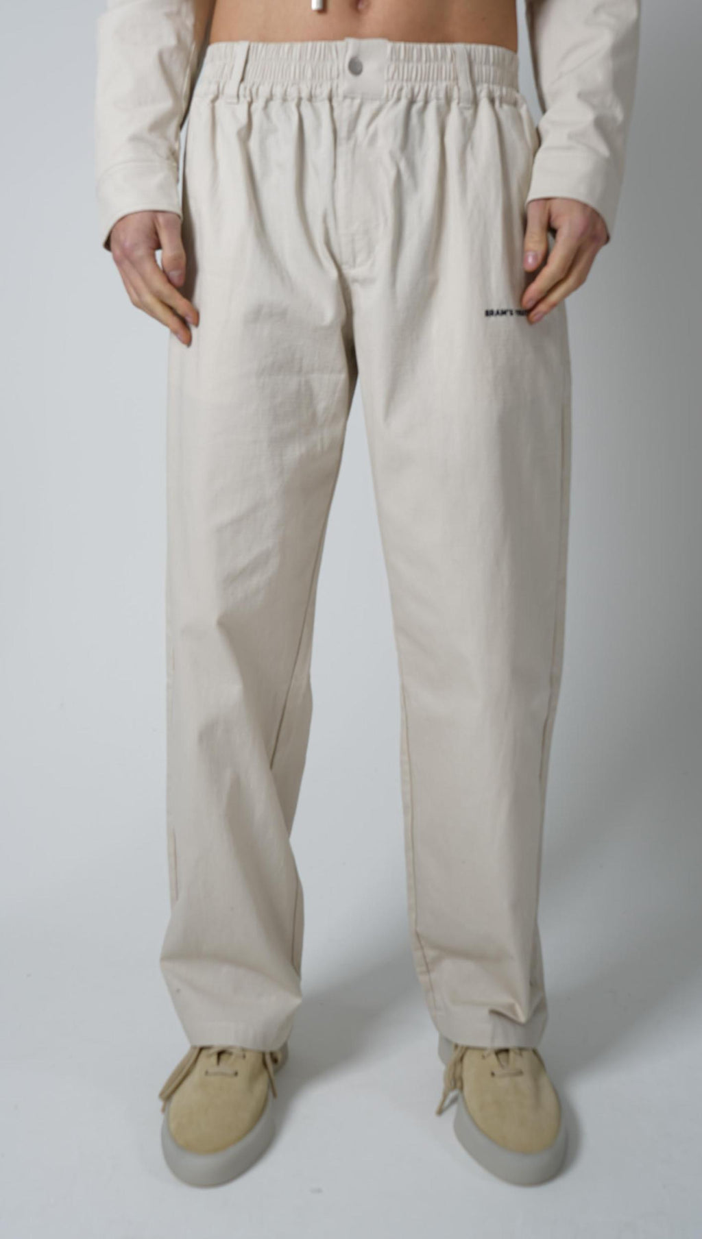 Bram'S Fruit Ripstop Text Logo Pants Off White