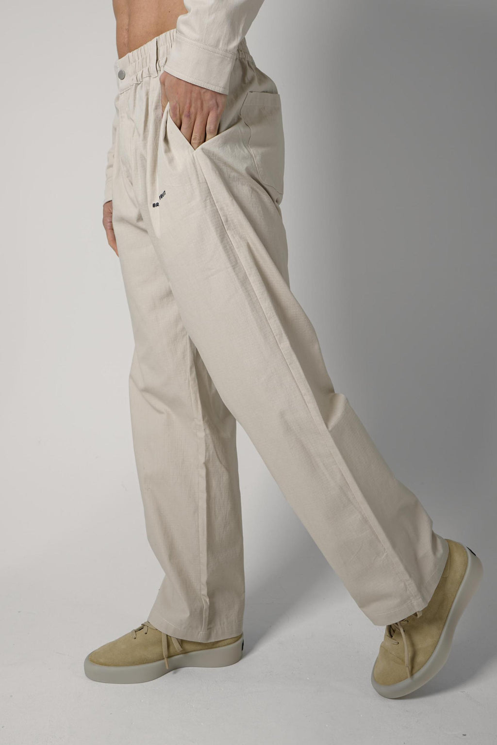 Bram'S Fruit Ripstop Text Logo Pants Off White