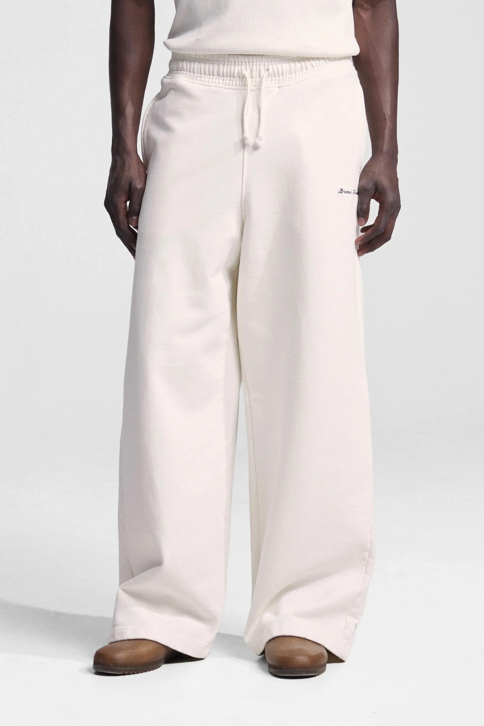 Bram'S Fruit Script Logo Sweatpant Off White
