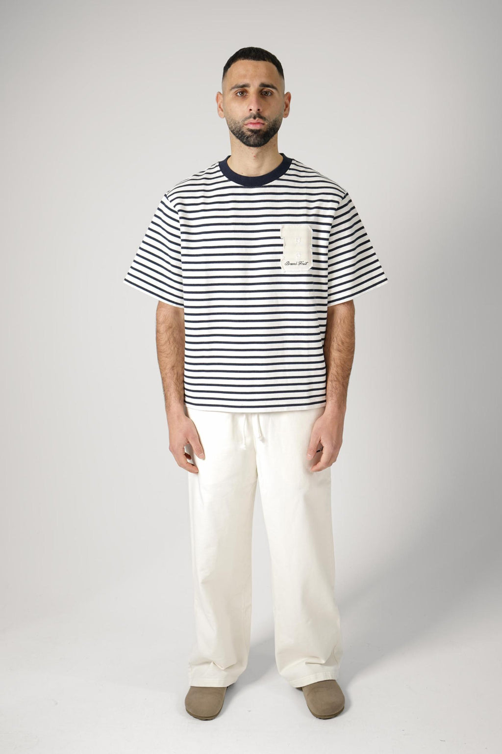 Bram'S Fruit Script Logo Sweatpant Off White
