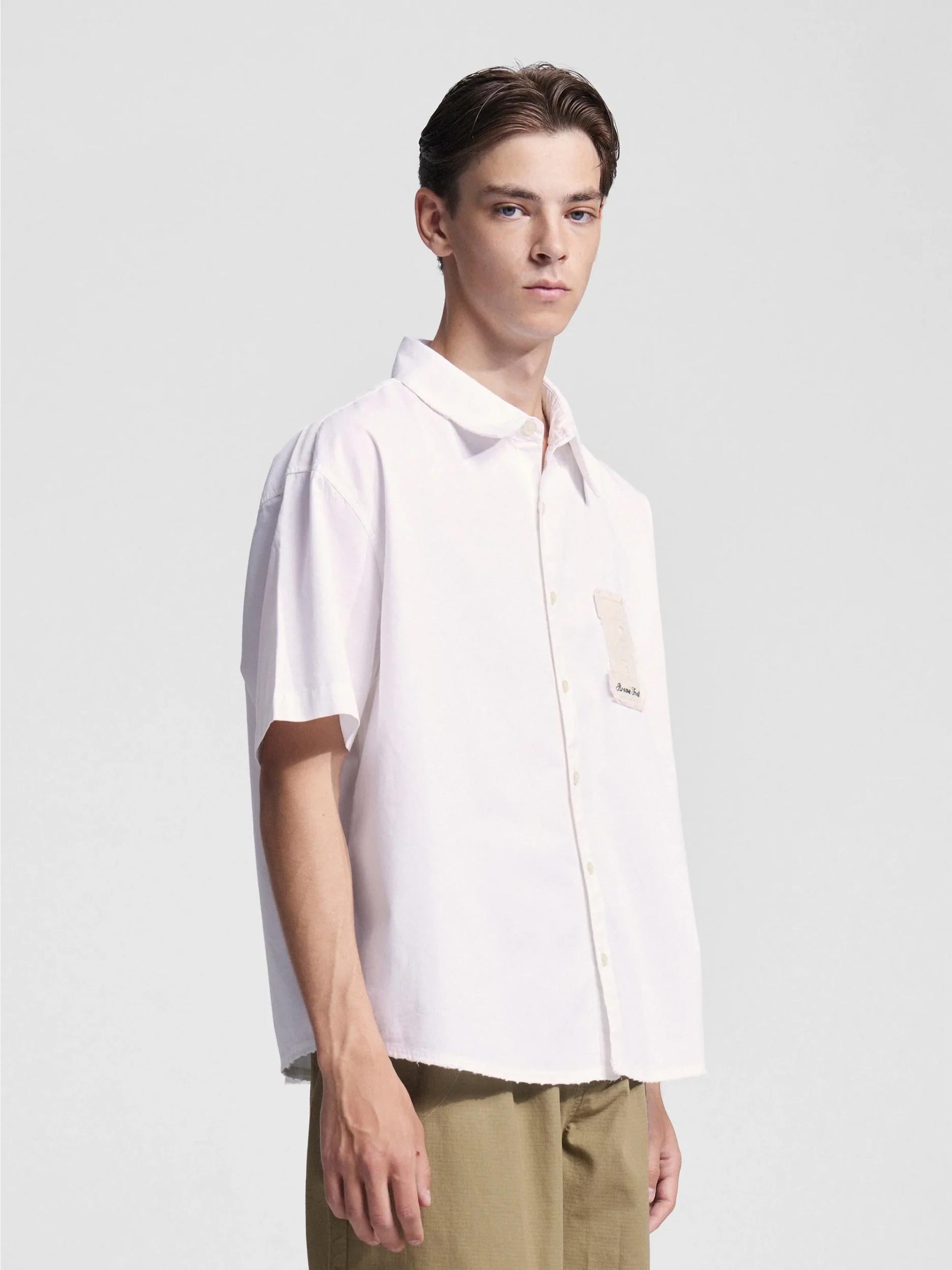 Bram'S Fruit Shortsleeve Varsity Shirt White