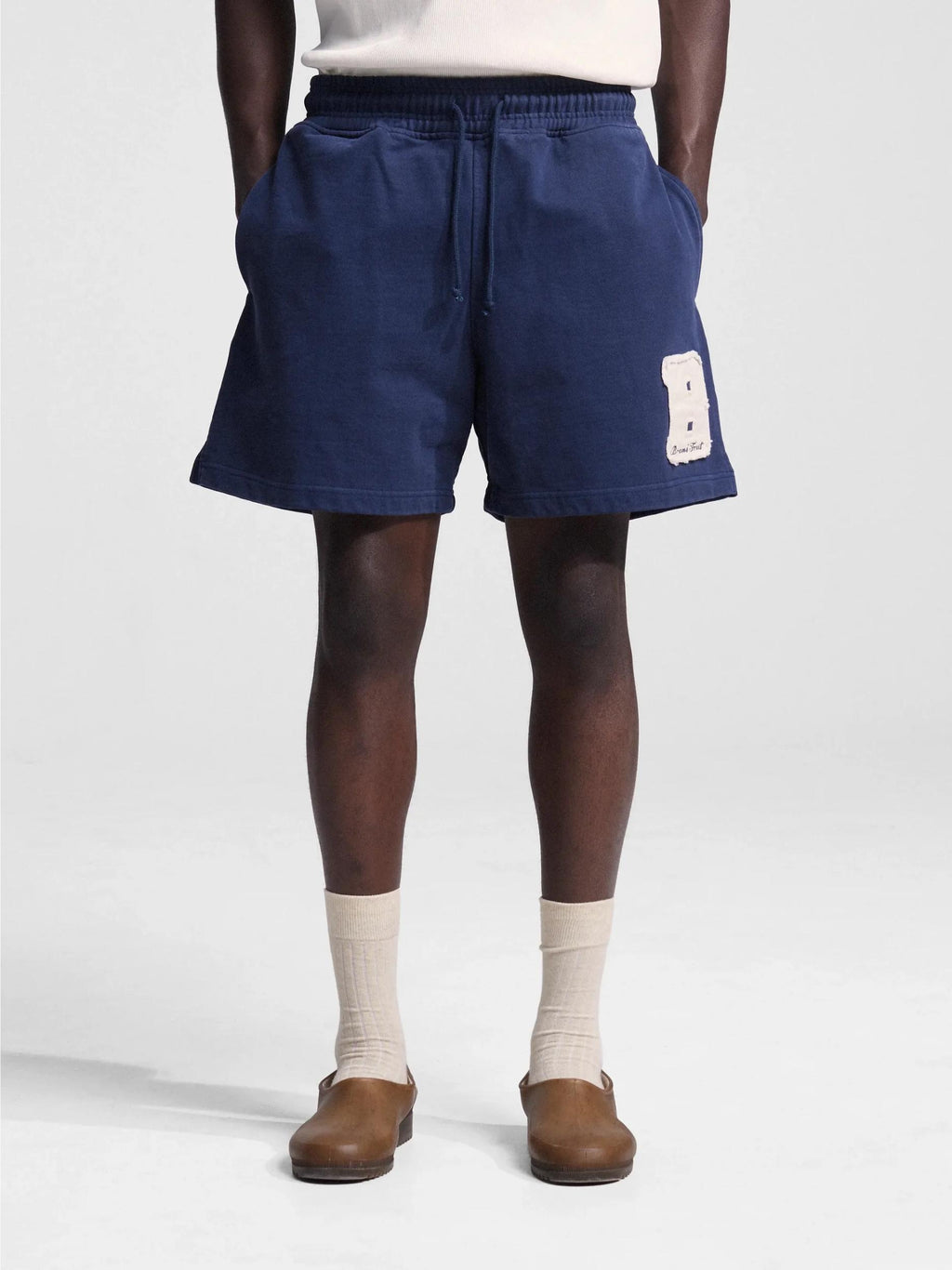 Bram'S Fruit Varsity Jogger Shorts Navy