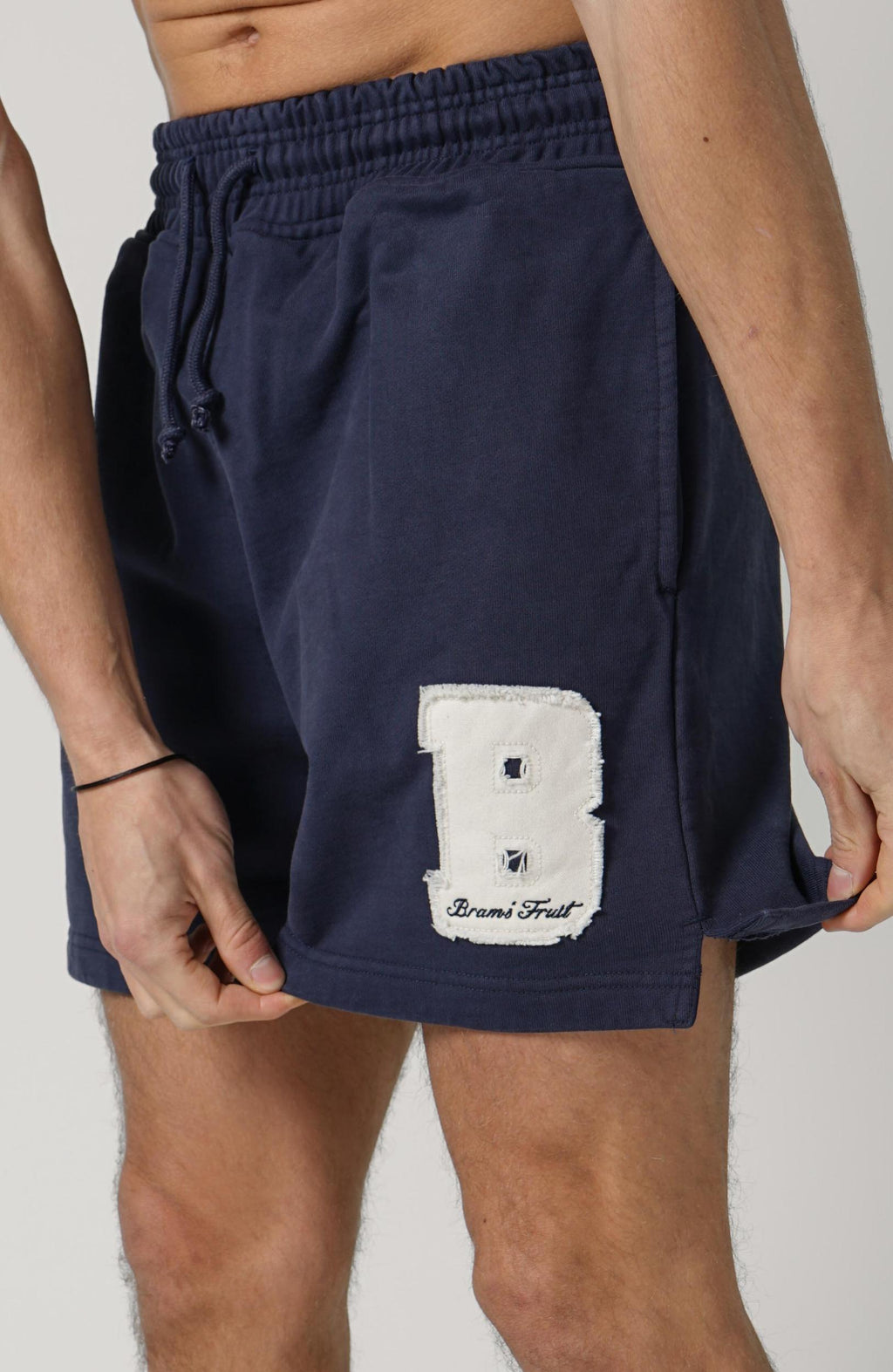 Bram'S Fruit Varsity Jogger Shorts Navy