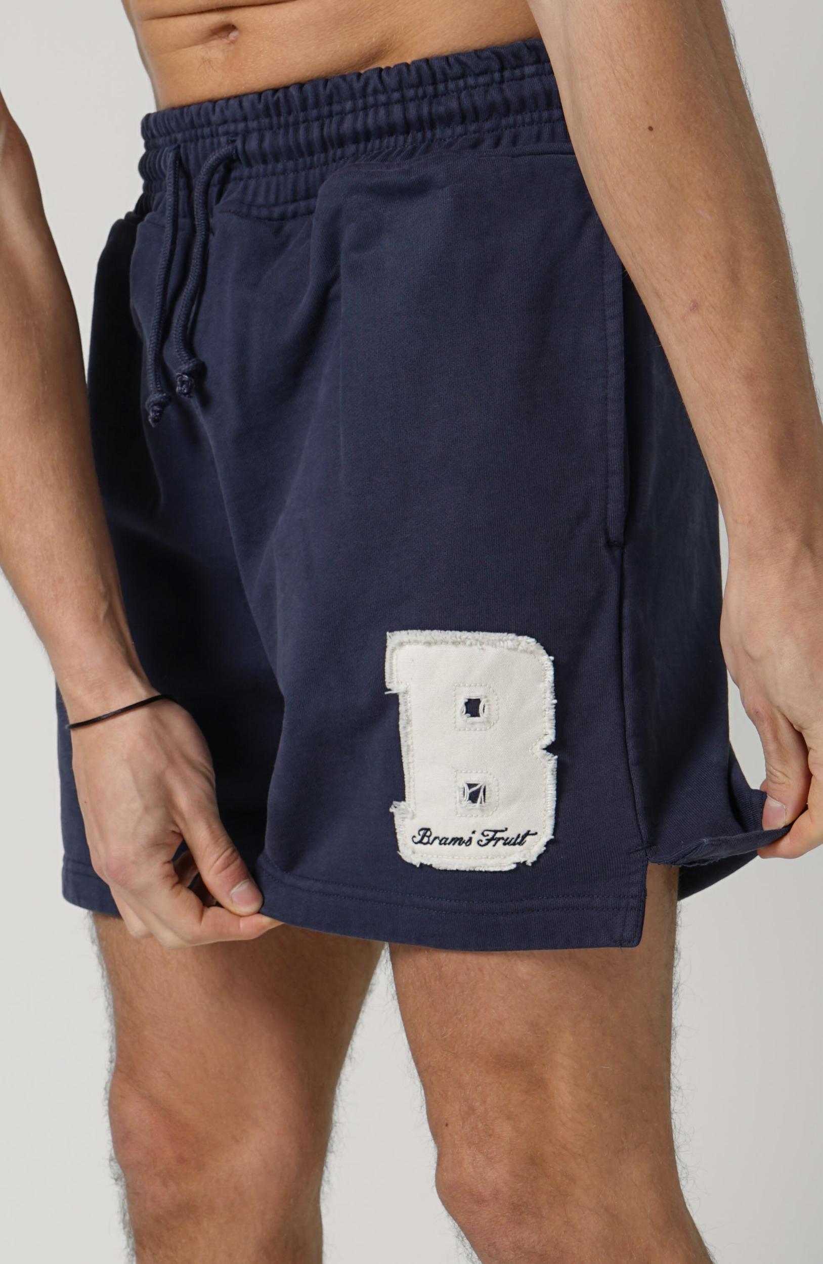 Bram'S Fruit Varsity Jogger Shorts Navy
