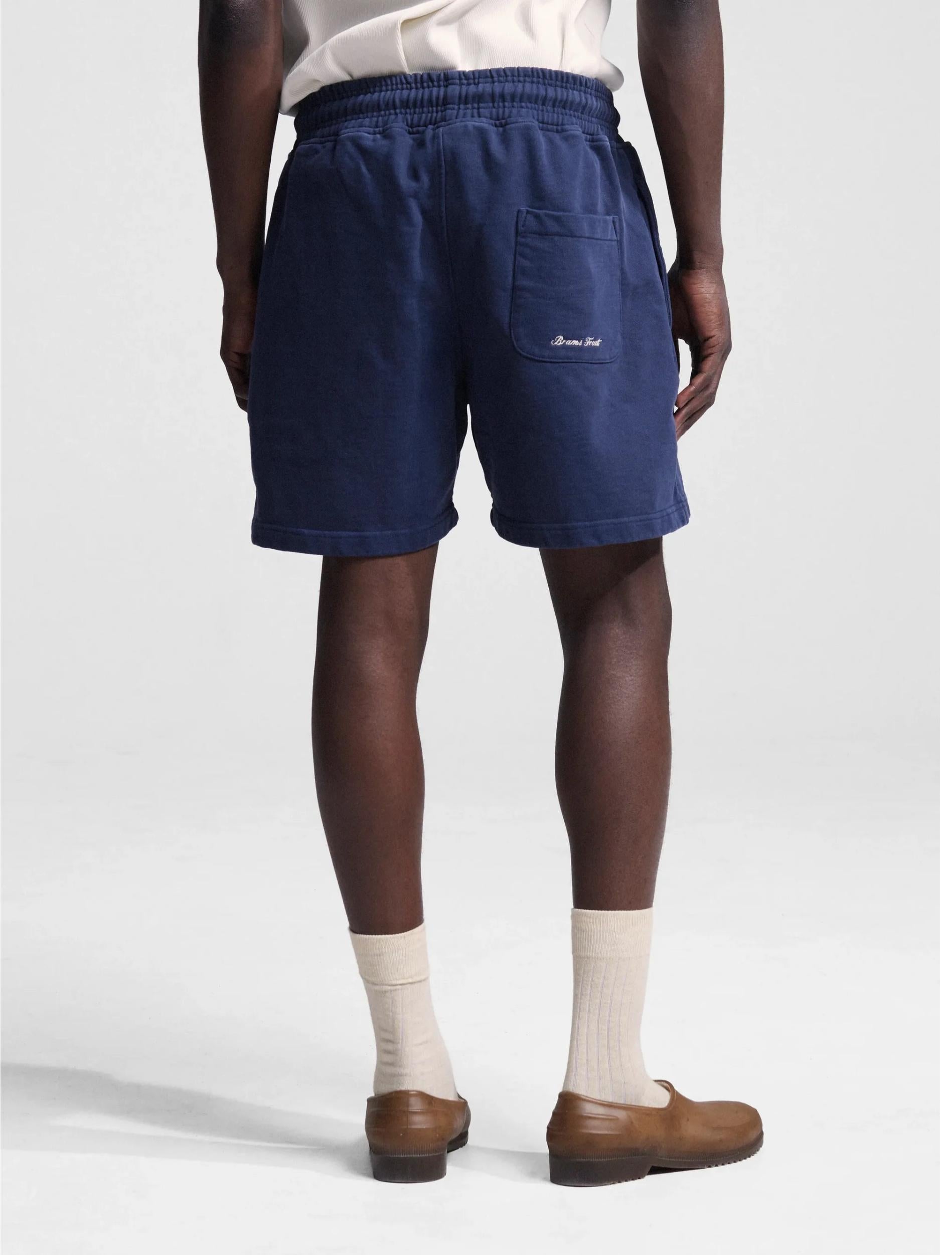Bram'S Fruit Varsity Jogger Shorts Navy