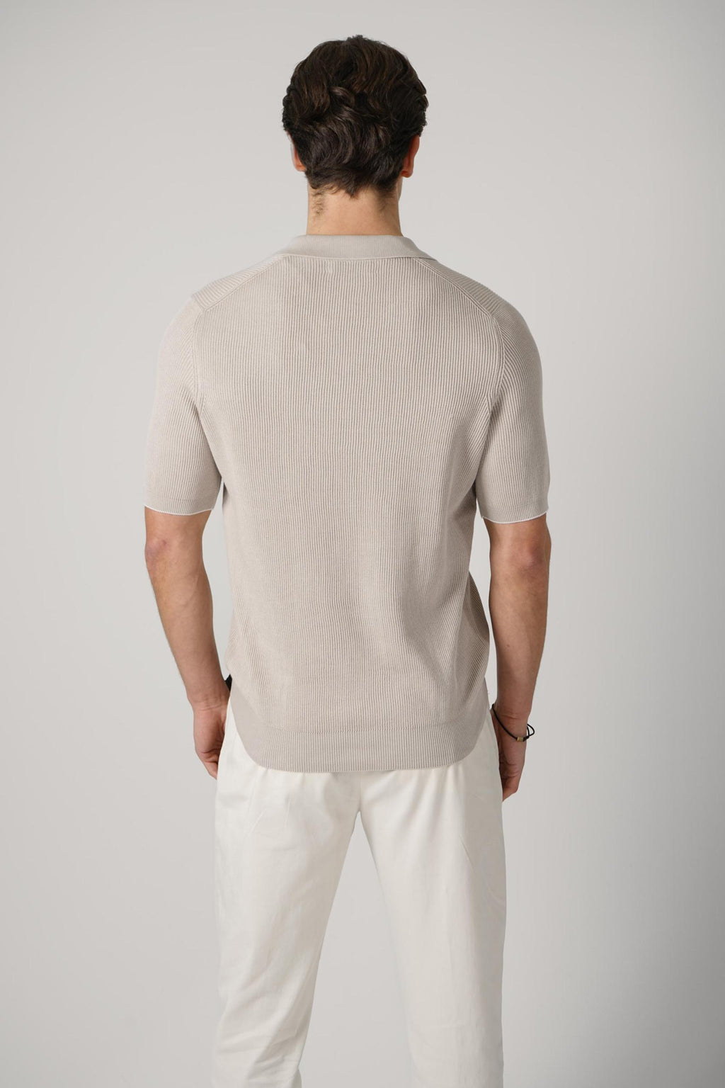 Brunello Cucinelli Cotton English Rib Knit Polo Yuta