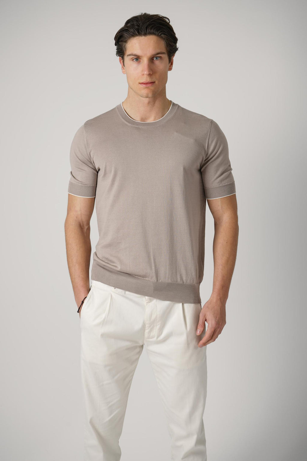 Brunello Cucinelli Cotton Lightweight Knit Shirt Yuta