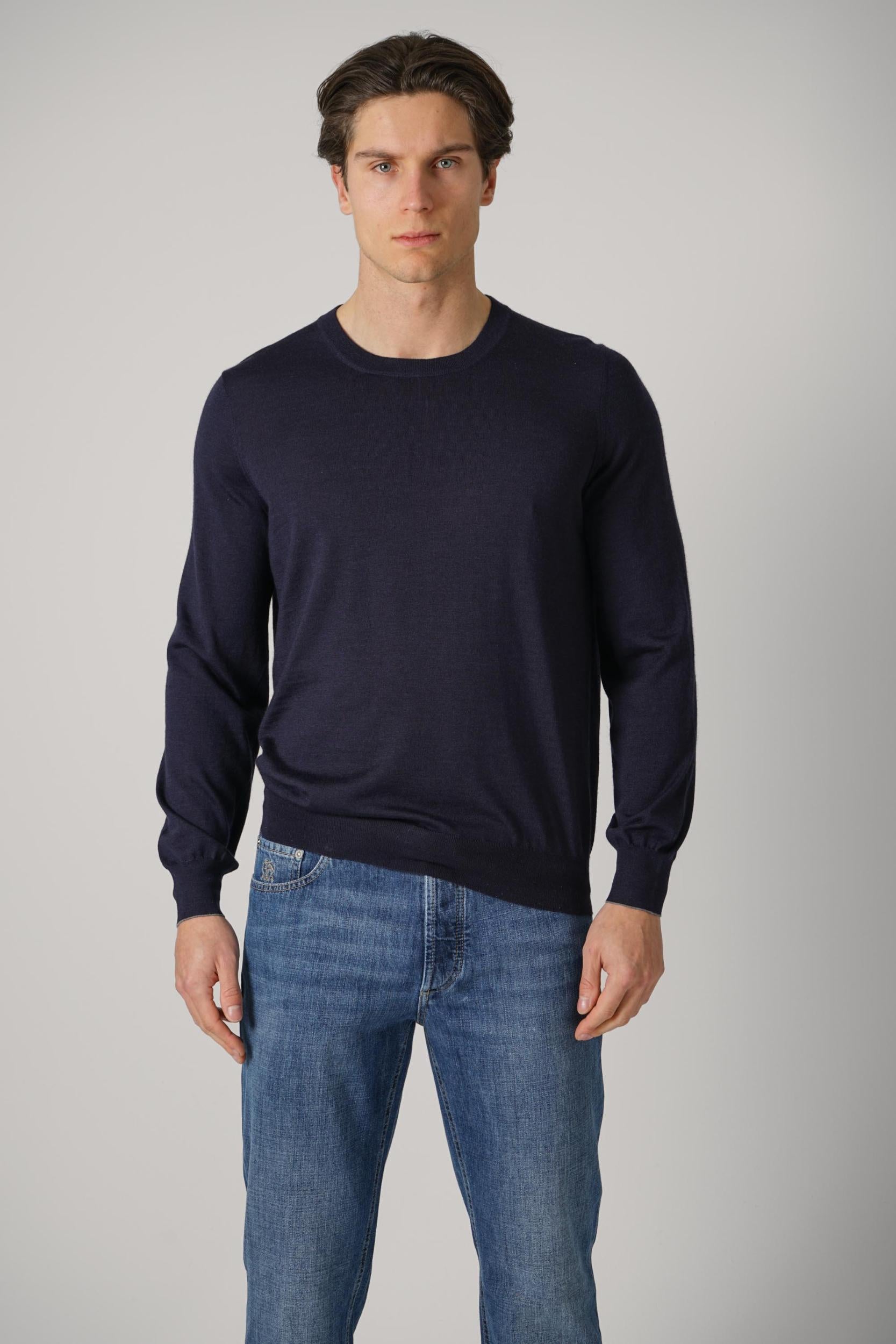 Brunello Cucinelli Knit Sweater Navy